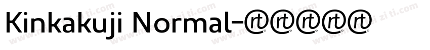 Kinkakuji Normal字体转换